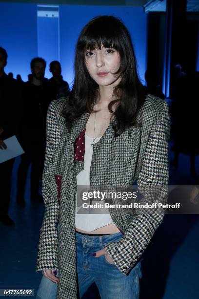 Irina Lazareanu attends the Haider Ackermann show as part of the Paris Fashion Week Womenswear Fall/Winter 2017/2018 on March 4, 2017 in Paris,...