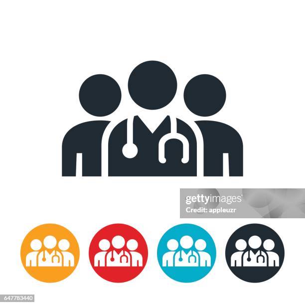 stockillustraties, clipart, cartoons en iconen met medisch team pictogram - teamwork