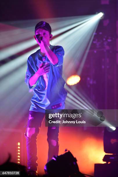 Jacob Sartorius performs onstage during 'The last text World tour' at Revolution Live on March 3, 2017 in Fort Lauderdale, Florida.
