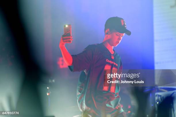 Jacob Sartorius performs onstage during 'The last text World tour' at Revolution Live on March 3, 2017 in Fort Lauderdale, Florida.