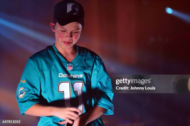 Jacob Sartorius performs onstage during 'The last text World tour' at Revolution Live on March 3, 2017 in Fort Lauderdale, Florida.