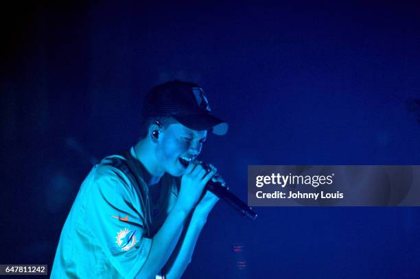 Jacob Sartorius performs onstage during 'The last text World tour' at Revolution Live on March 3, 2017 in Fort Lauderdale, Florida.