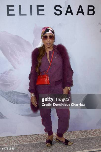 Marjorie Harvey attends the Elie Saab show as part of the Paris Fashion Week Womenswear Fall/Winter 2017/2018 on March 4, 2017 in Paris, France.