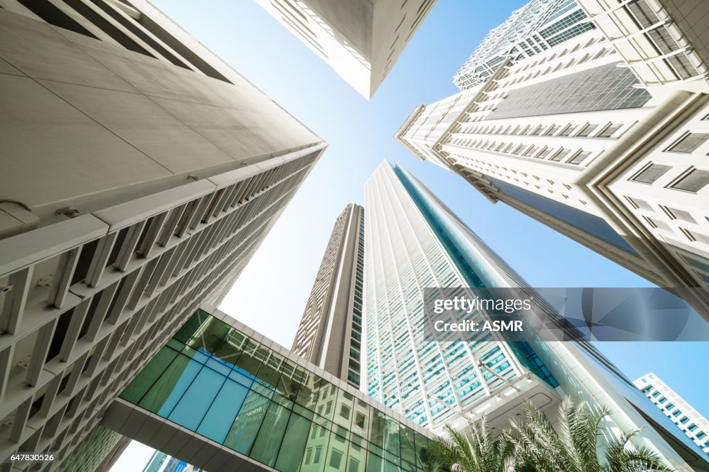 Stedelijke Skyline van Dubai Marina