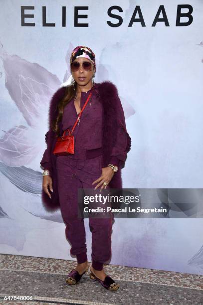 Marjorie Harvey attends the Elie Saab show as part of the Paris Fashion Week Womenswear Fall/Winter 2017/2018 on March 4, 2017 in Paris, France.