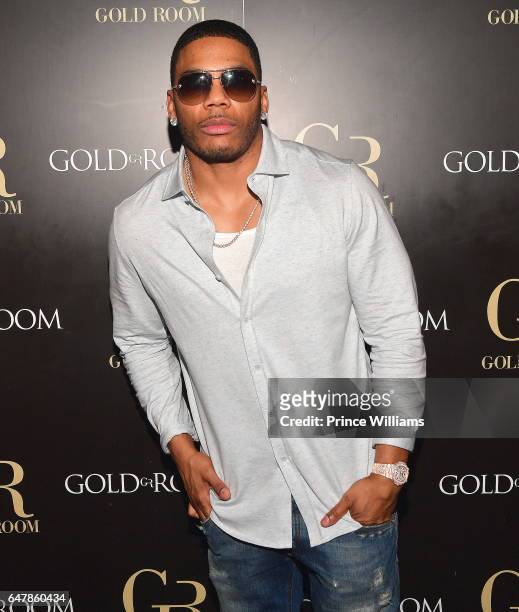 Rapper Nelly attends Ladies Night at Gold Room on March 4, 2017 in Atlanta, Georgia.