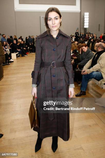 Giorgia Tordini attends the Nina Ricci show as part of the Paris Fashion Week Womenswear Fall/Winter 2017/2018 on March 4, 2017 in Paris, France.