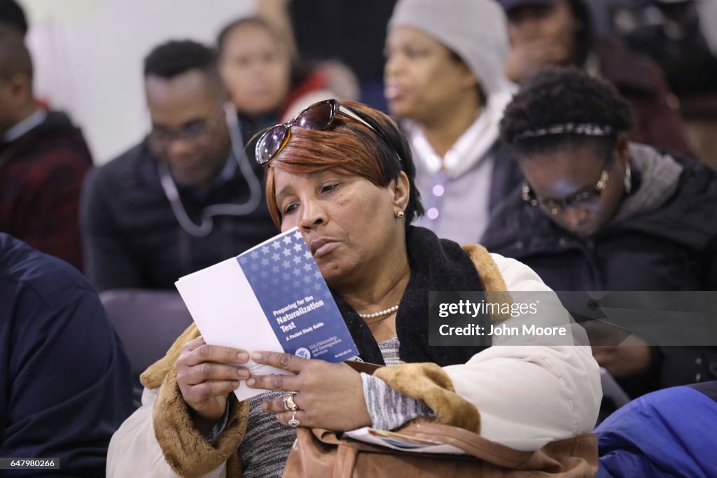 Immigrants Attend Citizenship Application Assistance Event In The Bronx