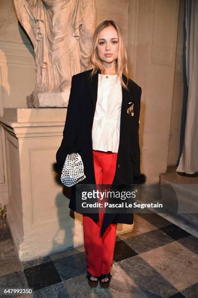 Amelia Windsor attends the Sonia Rykiel show as part of the Paris Fashion Week Womenswear Fall/Winter 2017/2018 on March 4, 2017 in Paris, France.