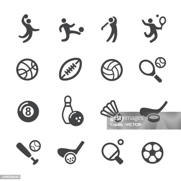 ball games icons - acme series - tennis icon stock illustrations