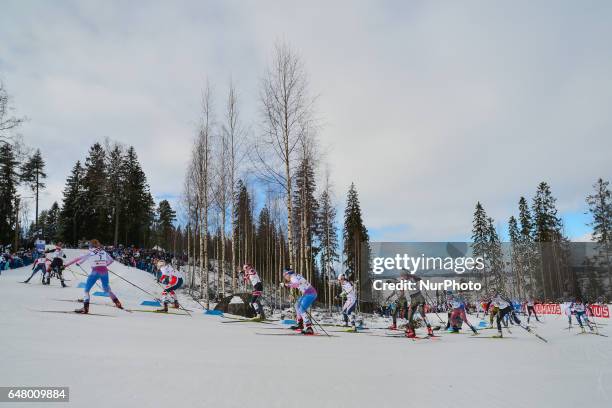 Ladies cross-country 30 km Mass Start Free final, at FIS Nordic World Ski Championship 2017 in Lahti. On Saturday, March 04 in Lahti, Finland.
