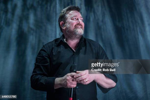 Guy Garvey from Elbow Perform At The Hammersmith Apollo on March 4, 2017 in London, United Kingdom.