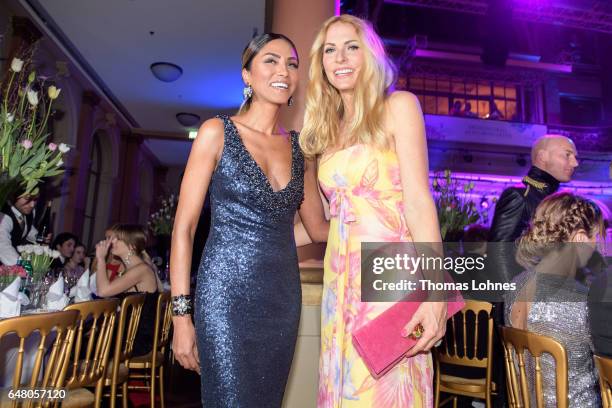 Sabrina Setlur and Sonya Kraus attend the Spring Ball Frankfurt 2017 on March 4, 2017 in Frankfurt am Main, Germany.