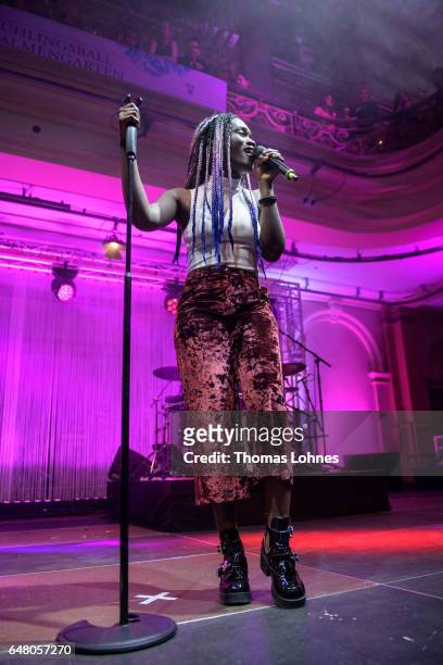 Ivy Quainoo performs at the Spring Ball Frankfurt 2017 on March 4, 2017 in Frankfurt am Main, Germany.
