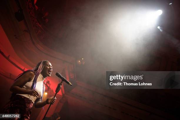 Ivy Quainoo performs at the Spring Ball Frankfurt 2017 on March 4, 2017 in Frankfurt am Main, Germany.