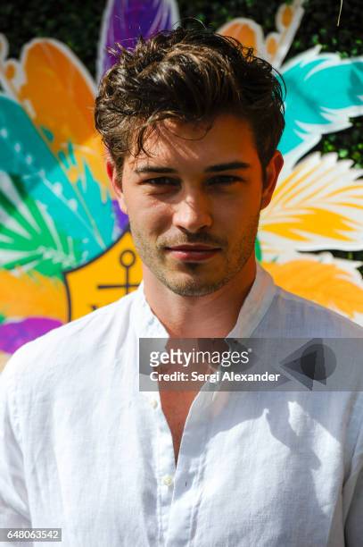 Model Francisco Lachowski attends Veuve Clicquot hosts Third Annual Clicquot Carnaval supporting the Perez Art Museum Miami in Museum Park on March...