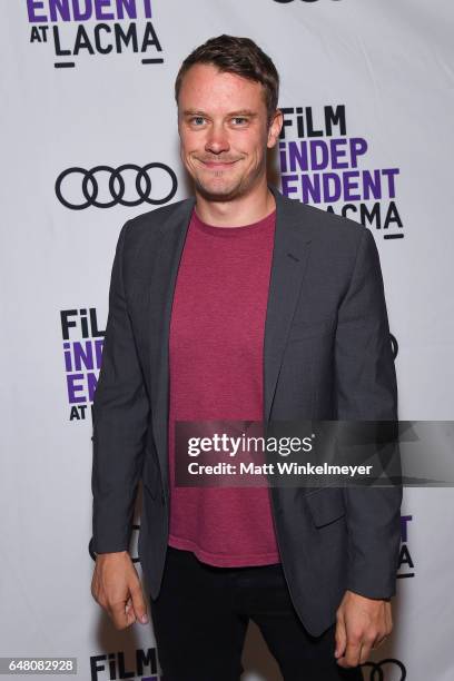 Actor Michael Dorman attends the Film Independent at LACMA screening of "Patriot" at Bing Theatre At LACMA on March 4, 2017 in Los Angeles,...