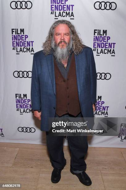 Actor Mark Boone Jr. Attends the Film Independent at LACMA screening of "Patriot" at Bing Theatre At LACMA on March 4, 2017 in Los Angeles,...
