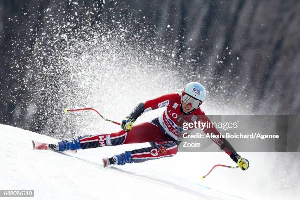 Marie-michele Gagnon of Canada in action during the Audi FIS Alpine Ski World Cup Women's Super-G on March 05, 2017 in Jeongseon, South Korea