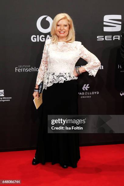 German actress Sabine Postel arrives for the Goldene Kamera on March 4, 2017 in Hamburg, Germany.