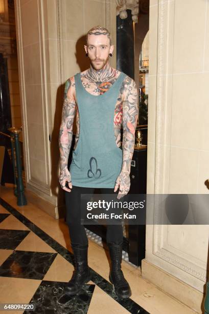 Fkfbrln attends the Vivienne Westwood Show as part of the Paris Fashion Week Womenswear Fall/Winter 2017/2018 on March 4, 2017 at Hotel...