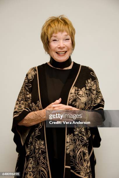 Shirley MacLaine at "The Last Word" press conference at the Four Seasons Hotel on March 3, 2017 in Beverly Hills, California.