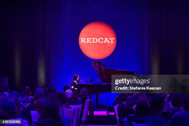 Julieta Venegas performs onstage during 2017 REDCAT Gala Honoring Janet Dreisen Rappaport and John Baldessari on March 4, 2017 in Los Angeles,...
