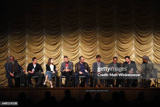 Actors Mark Boone Jr., Chris Conrad, Kathleen Munroe, Michael Dorman, executive producers Gil Bellows, Charlie Gogolak, James Parriott, creator Steve...