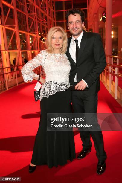 Sabine Postel and Oliver Mommsen during the Goldene Kamera reception at Messe Hamburg on March 4, 2017 in Hamburg, Germany.