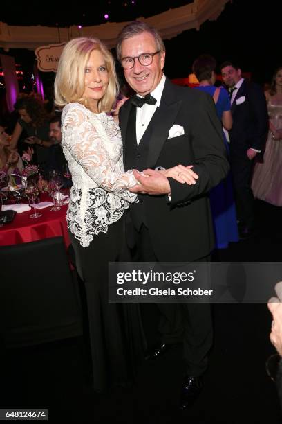 Sabine Postel and Jan Hofer during the Goldene Kamera after show party at Messe Hamburg on March 4, 2017 in Hamburg, Germany.