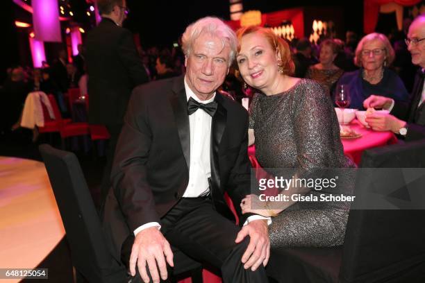 Juergen Prochnow and his wife Verena Prochnow Wengler during the Goldene Kamera after show party at Messe Hamburg on March 4, 2017 in Hamburg,...