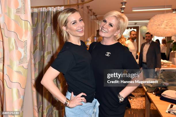 Verena Kerth and Claudia Effenberg during 'Marcell von Berlin Store Opening' on March 4, 2017 in Munich, Germany.