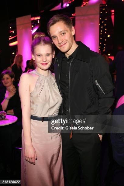 Gro Swantje Kohlhof and Jonas Nay during the Goldene Kamera after show party at Messe Hamburg on March 4, 2017 in Hamburg, Germany.