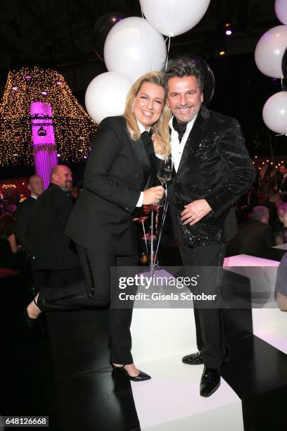 Thomas Anders and his wife Claudia Anders during the Goldene Kamera after show party at Messe Hamburg on March 4, 2017 in Hamburg, Germany.