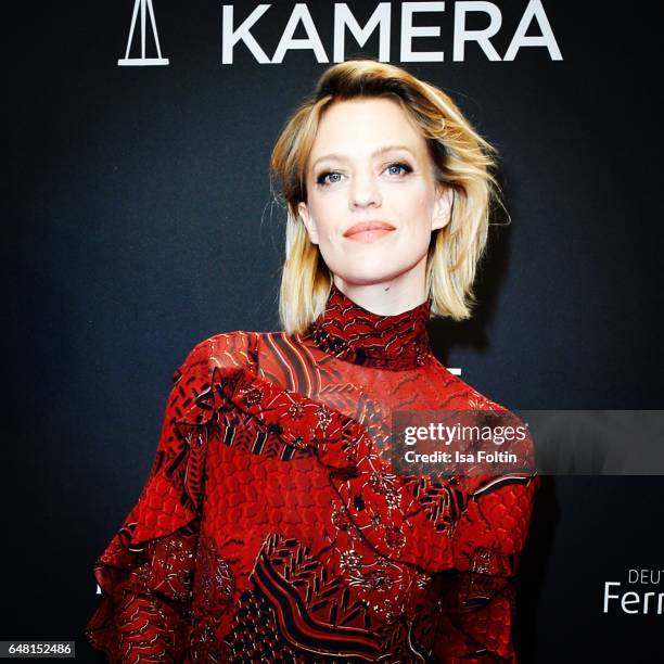 German actress Heike Makatsch arrives for the Goldene Kamera on March 4, 2017 in Hamburg, Germany.