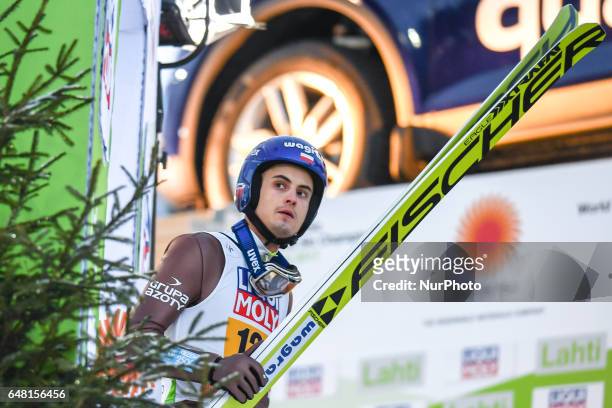 Maciej Kot from Poland during Men Large Hill Team final in ski jumping, at FIS Nordic World Ski Championship 2017 in Lahti. On Saturday, March 4 in...