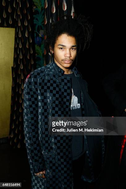 Luka Sabbat attends Chrome Hearts X Bella Hadid Collaboration Launch as part of Paris Fashion Week at Chrome Hearts on March 5, 2017 in Paris, France.