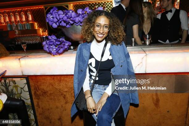 Elaine Welteroth attends Chrome Hearts X Bella Hadid Collaboration Launch as part of Paris Fashion Week at Chrome Hearts on March 5, 2017 in Paris,...