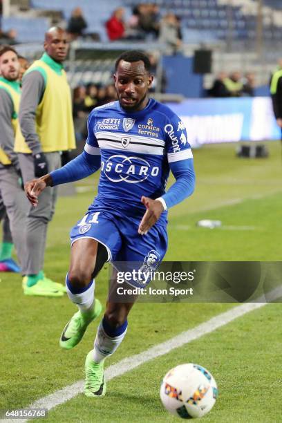 During the French Ligue 1 match between Bastia and Saint Etienne at Stade Armand Cesari on March 4, 2017 in Bastia, France.