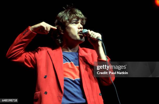 David Johansen at the Poplar Creek Music Theater in Hoffman Estates, Illinois, August 24, 1981.