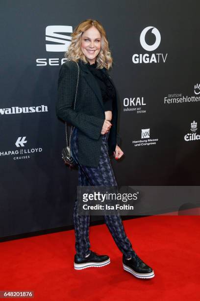 German actress Sonja Kirchberger arrives for the Goldene Kamera on March 4, 2017 in Hamburg, Germany.