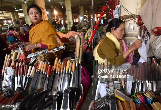 Imphal Market The Ima Keithel Market Photos and Premium High Res Pictures - Getty Images