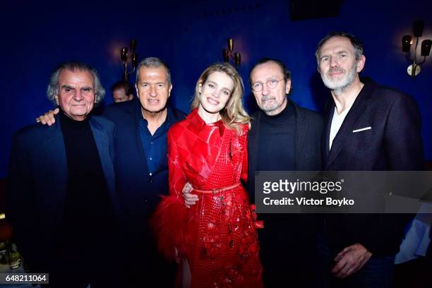 Patrick Demarchelier, Mario Testino, Natalia Vodianova, Paolo Roversi and Anton Corbijn attend Natalia Vodianova's birthday Vogue Cabaret Party as...