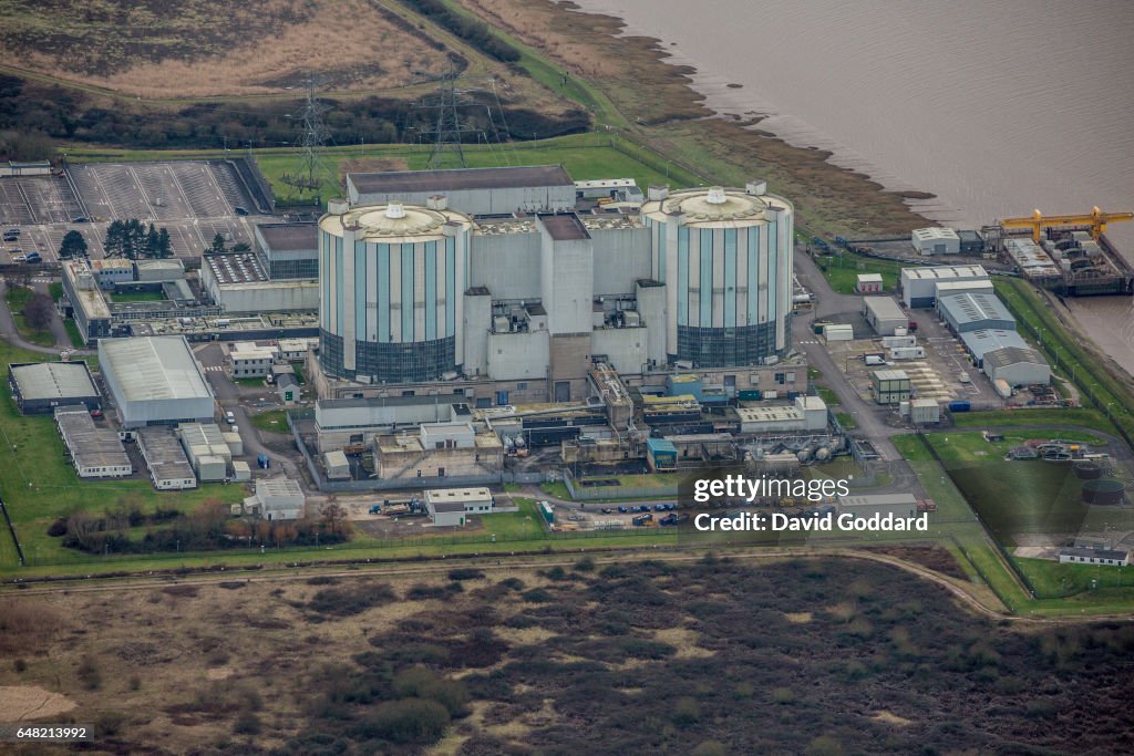 Aerial photograph of Oldbury Nuclear Power Station