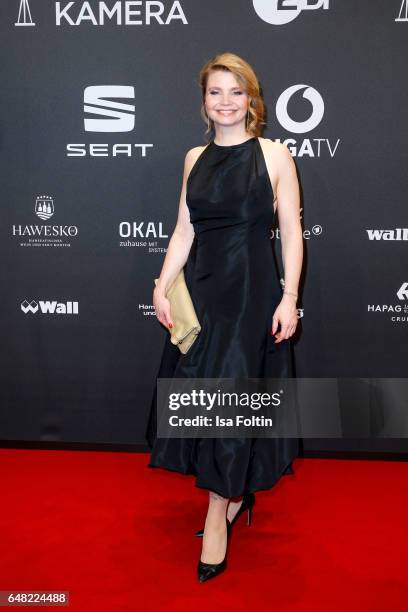 German comedian Annette Frier arrives for the Goldene Kamera on March 4, 2017 in Hamburg, Germany.