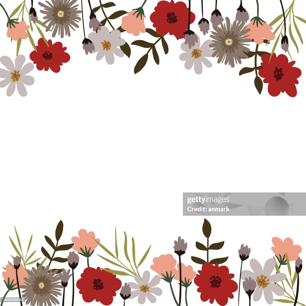 Marco Floral De Vector Con Flores Y Hojas Fondo De Marco Flores Ilustración de stock - Getty Images Marco Floral De Vector Con Flores Y Hojas Fondo De Marco Flores Ilustración de stock - Getty Images