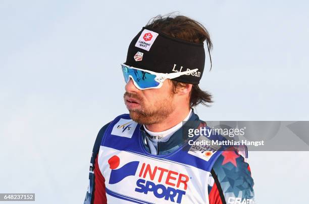 Sebastiano Pellegrin of Italy looks dejected after the Men's Cross Country Mass Start during the FIS Nordic World Ski Championships on March 5, 2017...