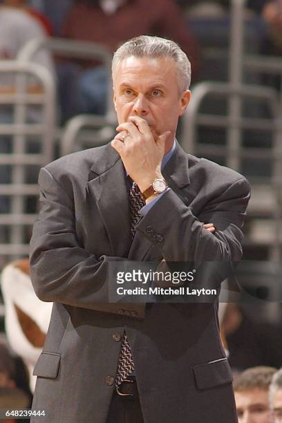 Head coach Bo Ryan of the Wisconsin Badgers looks on during the NCAA College Basketball Tournament 1st round game against the St. John's Redman at...