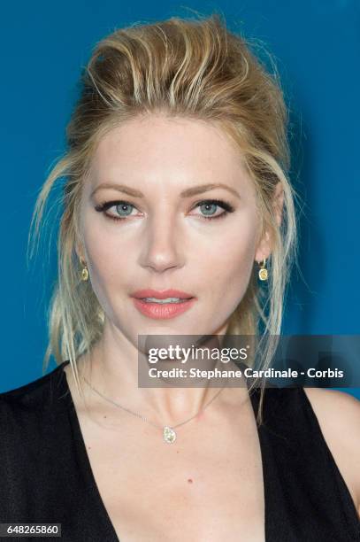 Actress Katheryn Winnick attends the Valentino show as part of the Paris Fashion Week Womenswear Fall/Winter 2017/2018 on March 5, 2017 in Paris,...