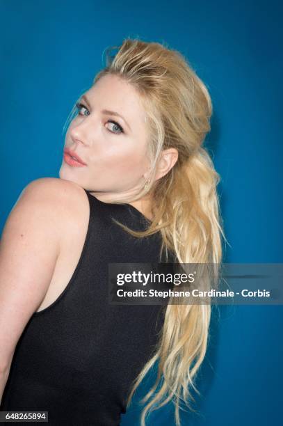 Actress Katheryn Winnick attends the Valentino show as part of the Paris Fashion Week Womenswear Fall/Winter 2017/2018 on March 5, 2017 in Paris,...